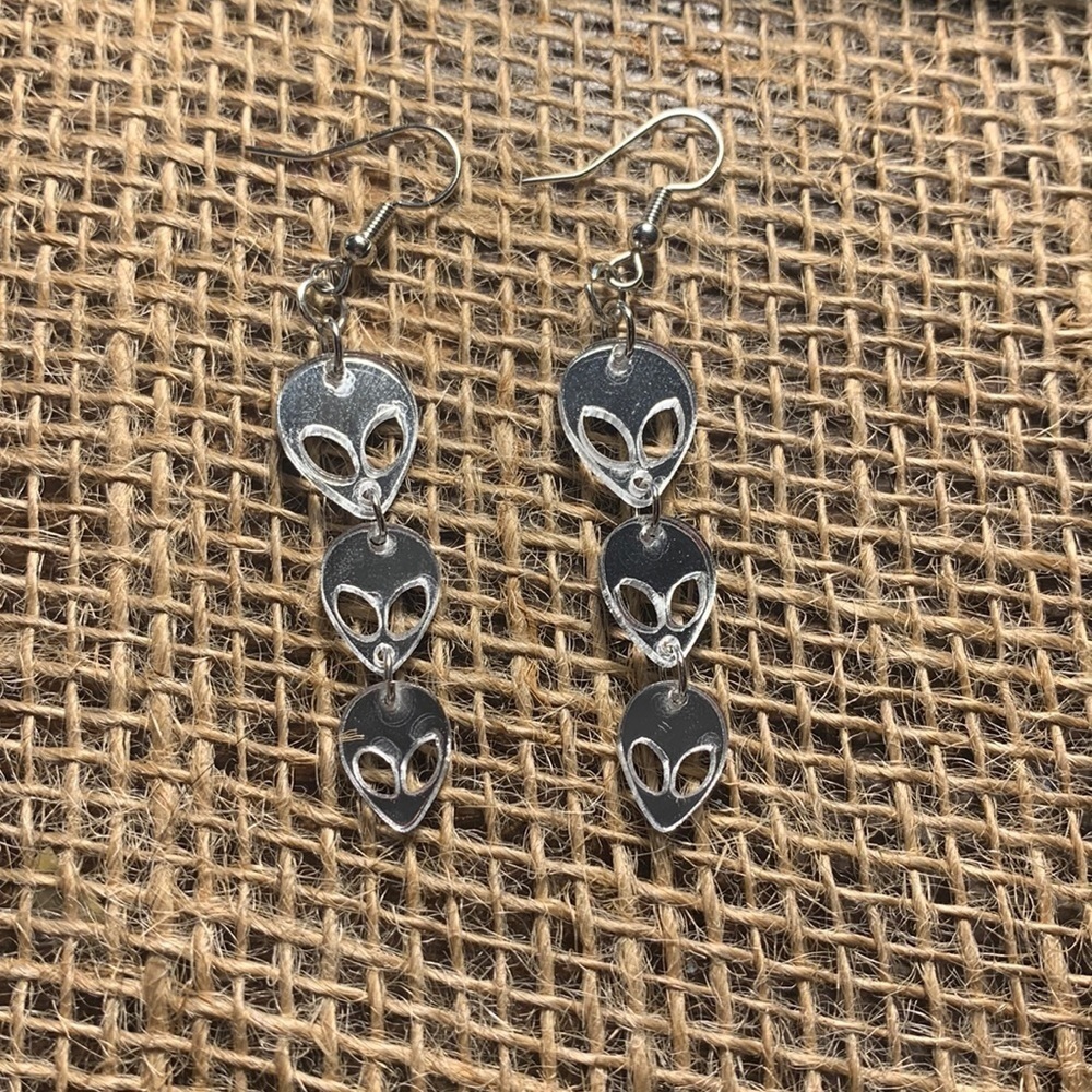 NWT Alien Earrings